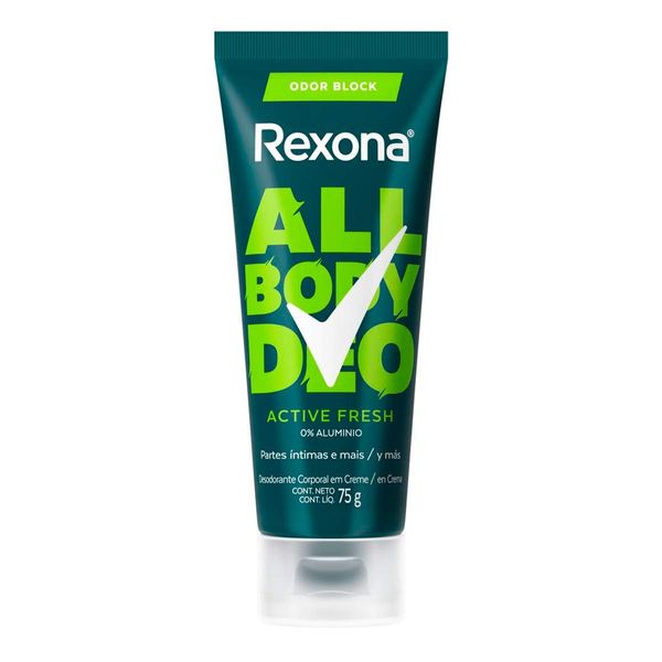 Desodorante Corporal Rexona All Body Deo Active Fresh 75g Creme