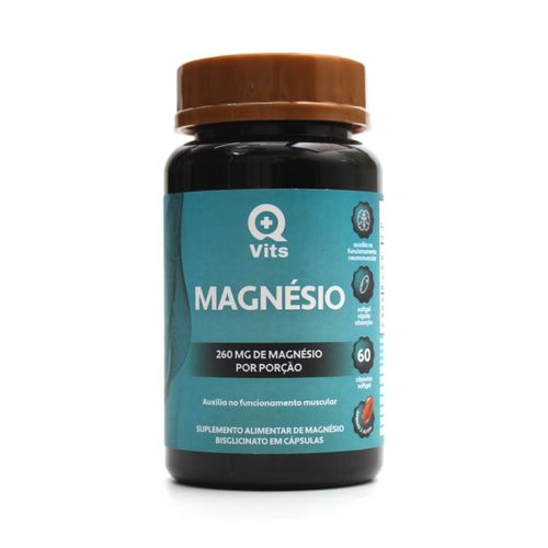Magnésio QMaisVits 60 Cápsulas Softgel
