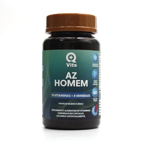AZ Homem Completo QMaisVits 60 Cápsulas Softgel AZ Homem Completo QMaisVits 60 Cápsulas Softgel