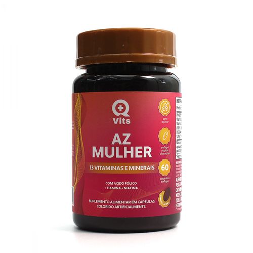 AZ Mulher Completo QMaisVits 60 Cápsulas Softgel sem sabor