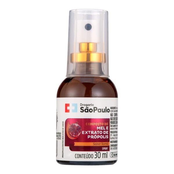 Spray de Mel e Própolis Drogaria São Paulo Sabor Roma 30ml