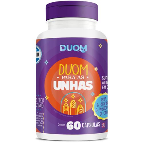 DUOM PARA AS UNHAS SAUDÁVEIS APENAS 1 CÁPSULA AO DIA 60 CÁPSULAS - DUOM