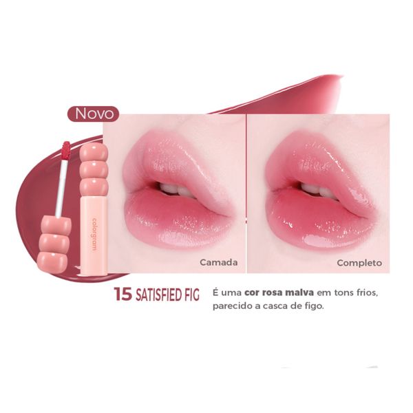 Colorgram Fruity Glass Tint 3g (NOVAS CORES!!) #15 Satisfied Fig