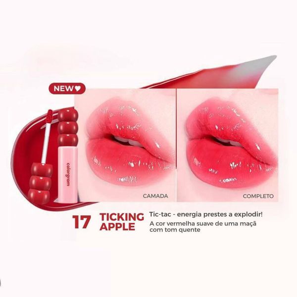 Colorgram Fruity Glass Tint 3g (NOVAS CORES!!) #17 Ticking Apple (NOVO!!)