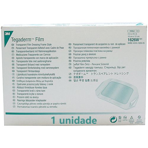 Fixador de Cateter Tegaderm 1626W 10x12cm - unidade