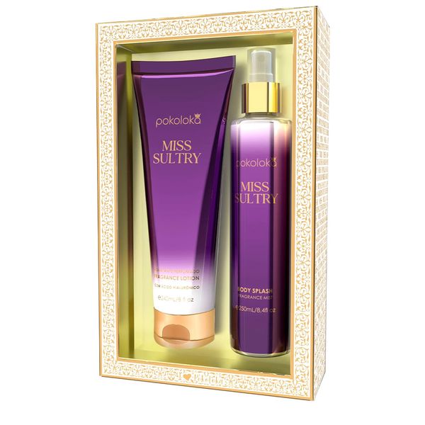 Pokoloka Kit Loção Body Splash Miss Sultry 250ml + Body Lotion 240ml