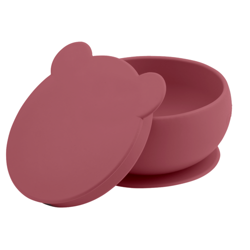 Tigela Urso de Silicone Bowly Velvet Rose - Minikoioi