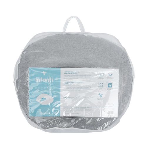 Almofada de Amamentação Serena Cinza Mescla - Infanti Almofada de Amamentação Serena Cinza Mescla - Infanti
