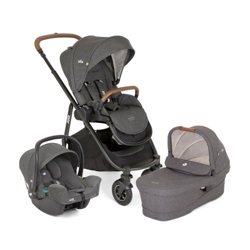 Carrinho de Bebê Travel System Trio Versatrax Cycle Cinza Shellgray + Brinde Exclusivo - Joie