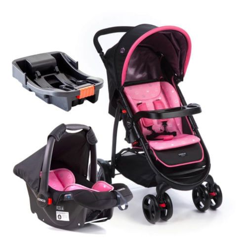 Travel System Nexus 3.0 Trio Cosco - Rosa Royal