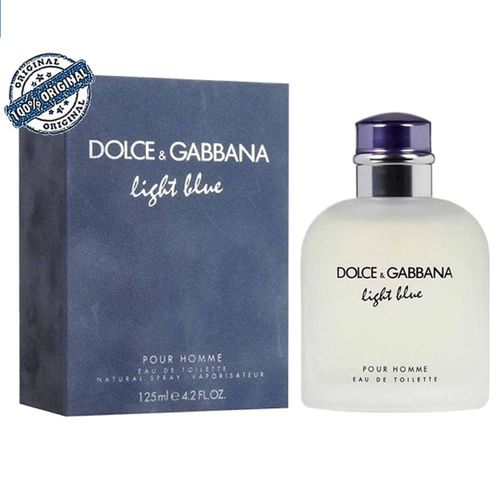 Dolce Gabbana Light Blue Masculino 125ml Eau Man Original Dolce Gabbana Light Blue Masculino 125ml Eau Man Original