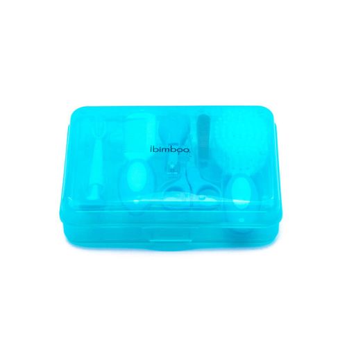 Kit Higiene Azul (Tesoura, Cortador E Lixa De Unha, Escova E Pente E Escova Dental) - Ibimboo