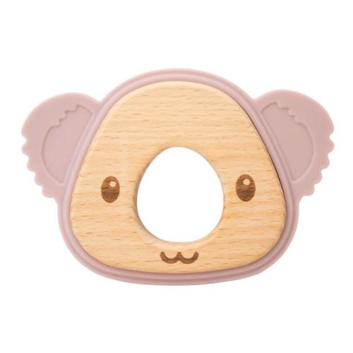 Mordedor Madeira E Silicone Coala Rose - Clingo