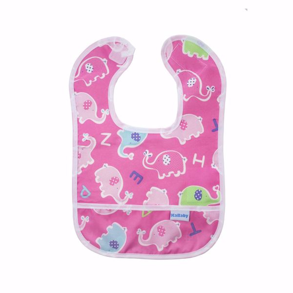 Babador Mini Elefantes KaBaby Rosa