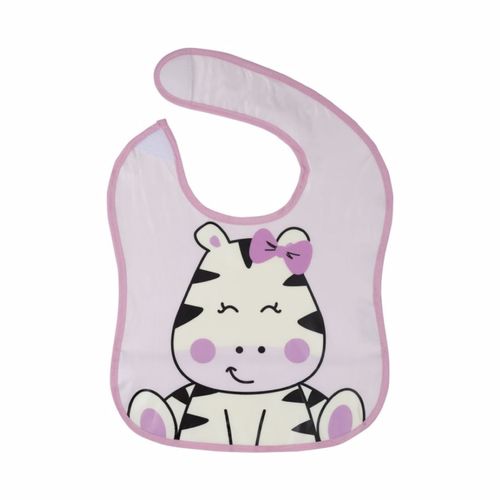 Babador Divertido Zebrinha KaBaby Rosa Babador Divertido Zebrinha KaBaby Rosa