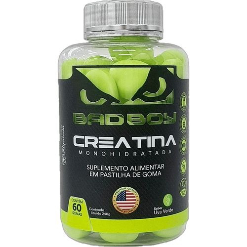 Badboy Creatina Gummy Uva Verde c/ 60 Badboy Creatina Gummy Uva Verde c/ 60
