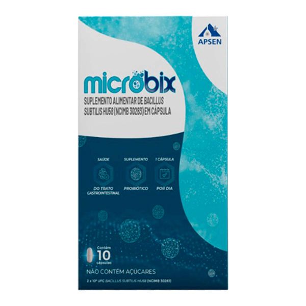 Suplemento Alimentar Microbix Apsen 10 cápsulas