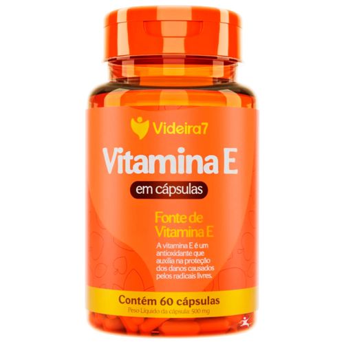 VITAMINA E 400UI POR CÁPSULA ANTIOXIDANTE 1 AO DIA 60 CAPSULAS - VIDEIRA 7