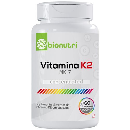 VITAMINA K2 CONCENTRADA MENAQUINONA MK-7 60 CAPS - BIONUTRI VITAMINA K2 CONCENTRADA MENAQUINONA MK-7 60 CAPS - BIONUTRI