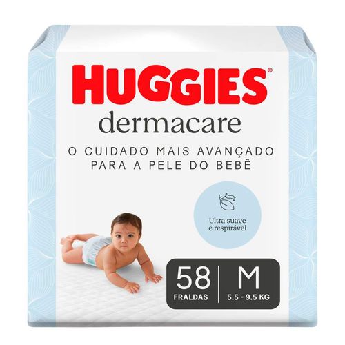 Fralda Huggies Premium Dermacare M 58 Unidades