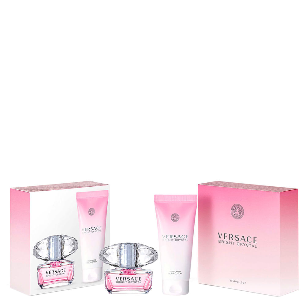 Kit Perfume Versace Bright Crystal Feminino - Eau de Toilette 50ml + Loção Corporal 100ml