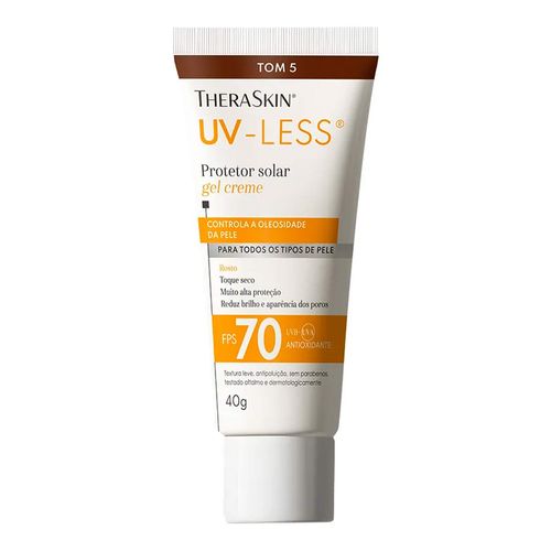 Protetor Solar Facial Theraskin Uv-Less Fps70 Tom 5 40G