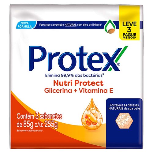 895113---sabonete-barra-antibacteriano-protex-nutri-protect-glicerina-vitamina-e-envoltorio-255g 895113---sabonete-barra-antibacteriano-protex-nutri-protect-glicerina-vitamina-e-envoltorio-255g