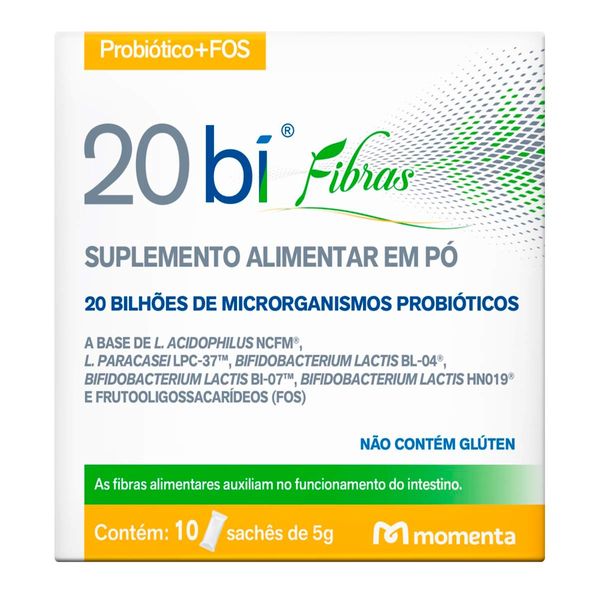 Probiótico 20 Bi Fibras 10 Sachês de 5g