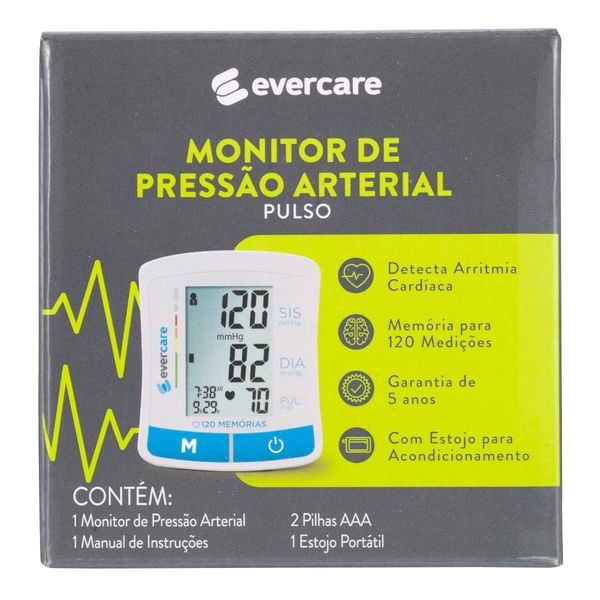 Monitor De Pressão Ever Care Pulso 1 Unidade