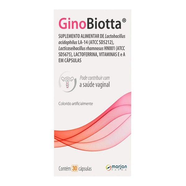 Suplemento Alimentar GinoBiotta 30 Cápsulas