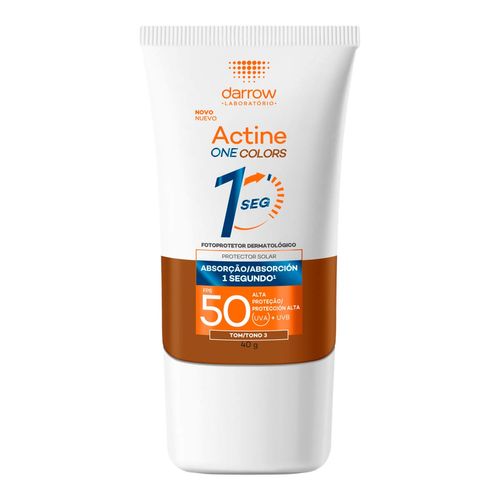 Protetor Solar Facial Darrow Fps 50 Actine One Tom 3 Escuro 40G