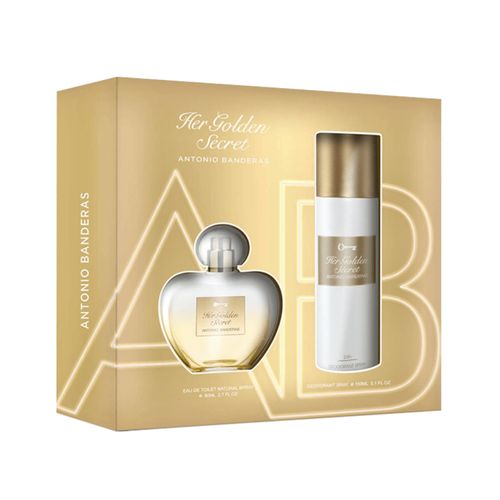 ANTONIO BANDERAS HER GOLDEN SECRET COFFRET (EDT 80ML + DEO 150ML)