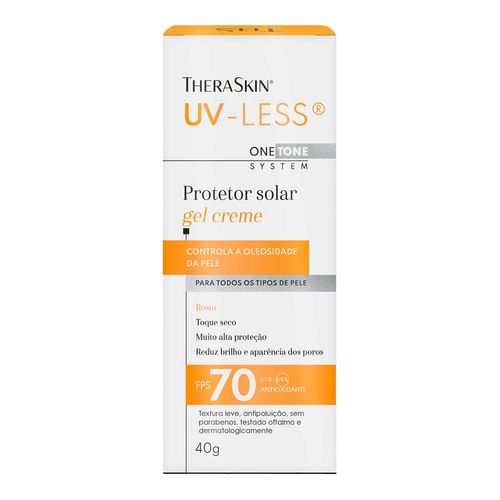 Protetor Solar Facial Theraskin Uv-Less Fps 70 Sem Cor 40G