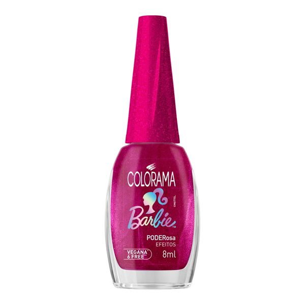 Esmalte Efeitos Poderosa Barbie Colorama Frasco 8ml