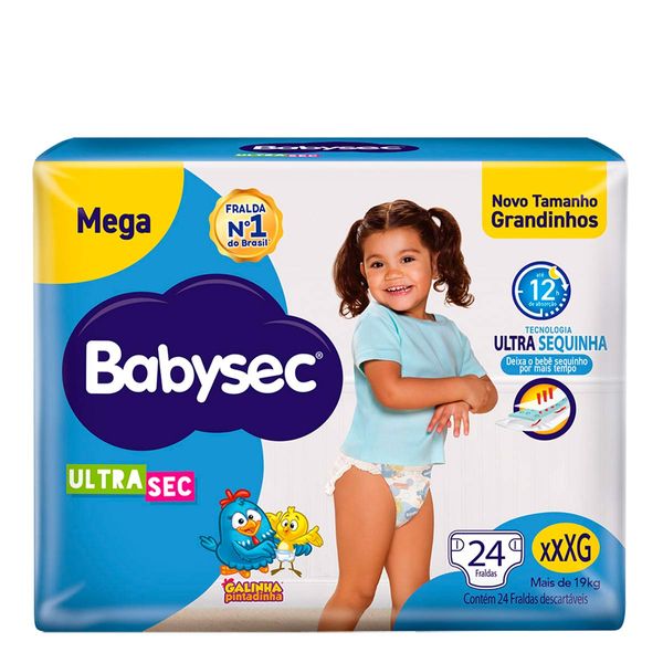 Fralda Babysec Ultrasec XXXG 24 Unidades