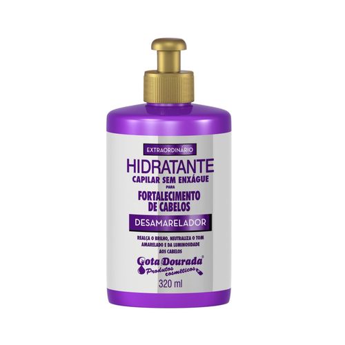 Gota Dourada Creme de Pentear Fortal Desamarelador