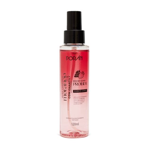 Óleo Corporal Morango com Chantily 120ml Poran