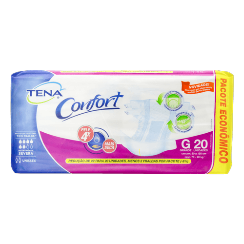 Fralda Biofral Tena Confort Mega G 20X3