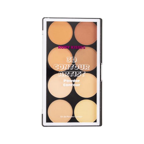 Paleta de Contorno em pó 3D Contour Artist Powder Rk By Kiss - Light Medium