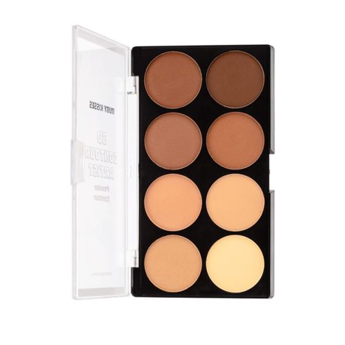 Paleta de Contorno em pó 3D Contour Artist Powder Rk By Kiss Medium Dark