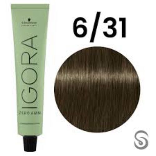 Schwarzkopf Igora Zero AMM 6-31 Louro Escuro Mate Cendré 60mL