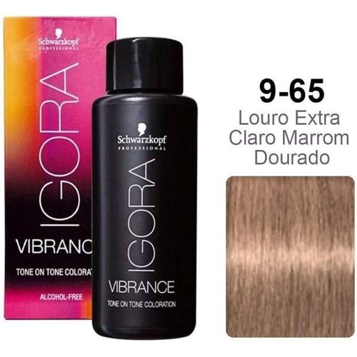 Igora Vibrance 9-65 Louro Extra Claro Marrom Dourado Igora Vibrance 9-65 Louro Extra Claro Marrom Dourado