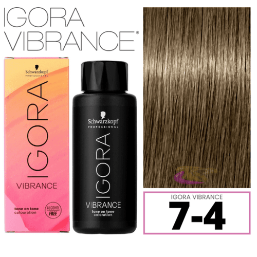 Coloração Schwarzkopf Igora Vibrance 7-4 60ml