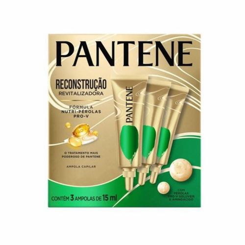 Ampola Tratamento Restauração Com 3 Pantene Simples 3x15ml