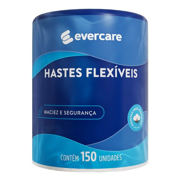 Hastes Flexíveis Ever Care Pote Com 150 Unidades