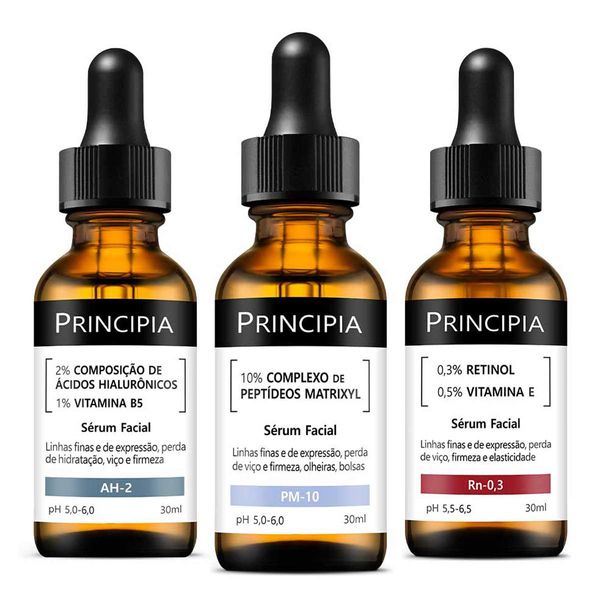 Kit Trio Principia Antissinais Ah-2 + Pm-10 + Rn-0,3 30ml Cada