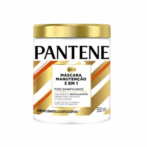 Pantene Máscara Pro-Vitaminas 3 Em 1 Manutenção 550ml