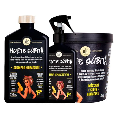 Kit Lola Cosmétics Hidratação Morte Súbita - 3 Produtos Kit Lola Cosmétics Hidratação Morte Súbita - 3 Produtos