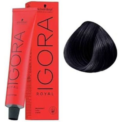 Schwarzkopf Igora Royal Coloração 1/1 Preto Azulado 60ml Schwarzkopf Igora Royal Coloração 1/1 Preto Azulado 60ml