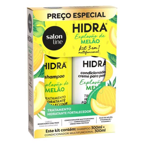 Kit Shampoo + Condicionador Salon Line Hidra Explosão De Melão 300ml